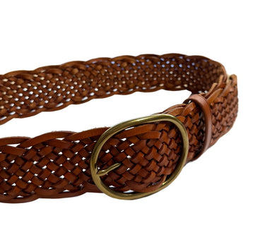 Ceinture tressée  naturel  5 cm