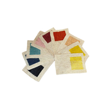 Set de table rectangle carré coloré