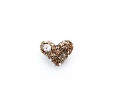 BROCHE  COEUR GOLDEN HEART