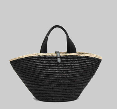 Sac Carla petit noir & naturel