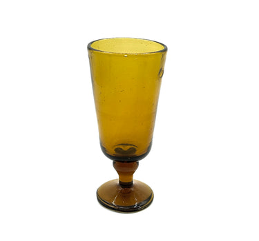 Grand Verre à pied Syrien Ambre