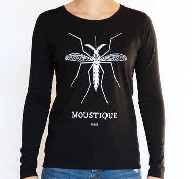 Tee-shirt Manche longue Noir Moustique