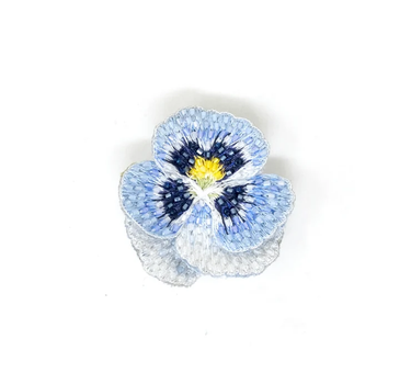 Broche  Blue pansy