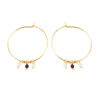 Boucles d'oreille Esmeralda grandes