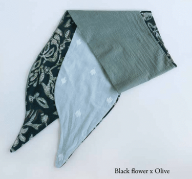 BANDEAU SUMI Black  Flower olive