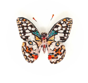 Broche Papillon Citron Vert