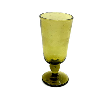 Grand Verre à pied Syrien - Vert