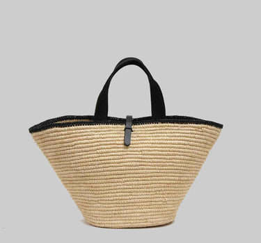 Sac Carla grand naturel & noir