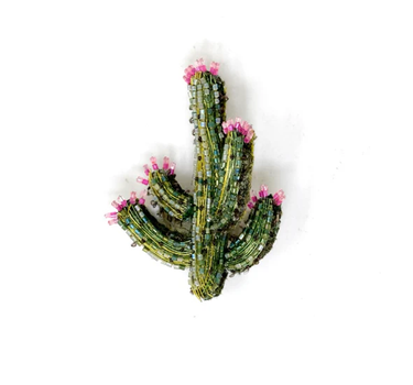Broche Cactus Blooming desert