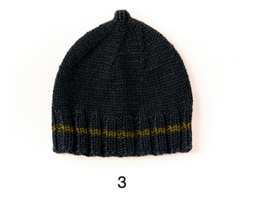 Bonnet gris foncé/Kaki