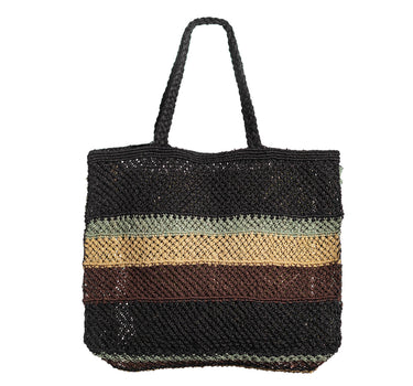 Sac en macramé Chelsea black XL