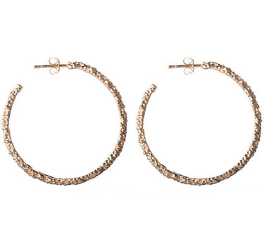 Boucles d'oreilles Créole Billes - Argent doré Or clair