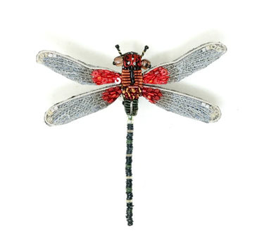 Broche Libellule - Rubyspot damselfy
