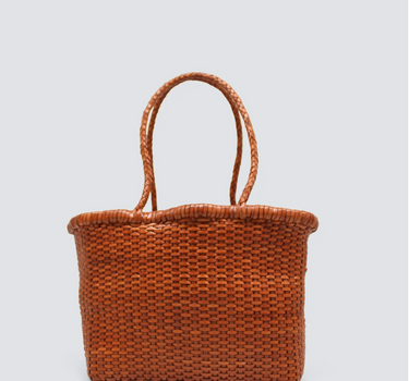 Sac B Weave Basket small tan