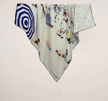 Foulard Plage de Provence 90X90