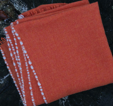 Echarpe Tissée orange