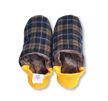 Chausson Shaggy Tartan x Micro Boa
