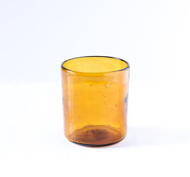 VERRE GOBELET AMBRE