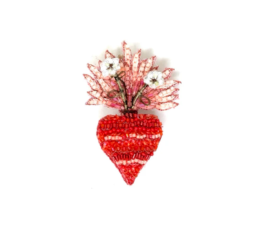 Broche Coeur Sacred Bloom
