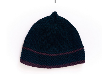 Bonnet noir bandeau