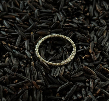 Bague Piuma - Argent Blanchi