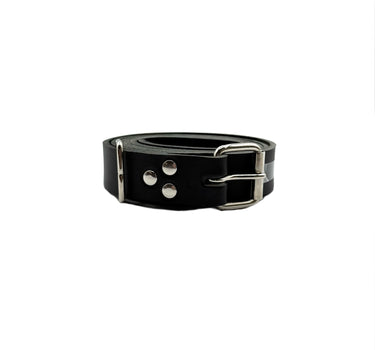 Ceinture simple en cuir Noir