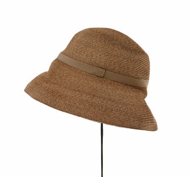 Chapeau 101 ruban gros grain beige
