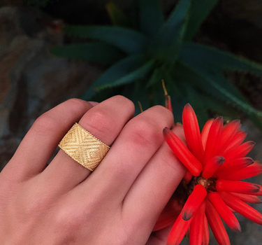 Bague Nonna - Argent  plaqué or