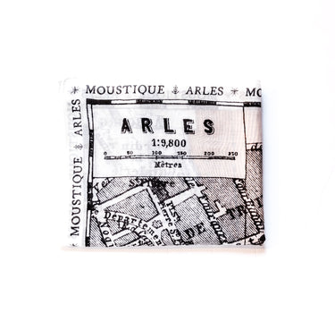 Foulard Plan d'Arles noir