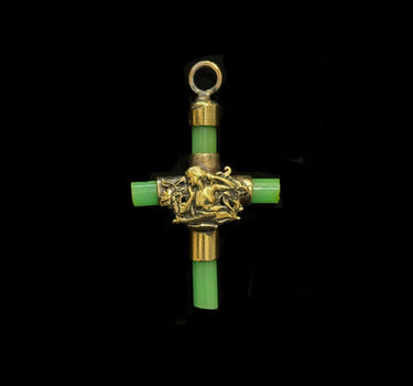 Croix en Résine verte n°3