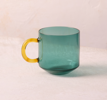 Tasse en verre Niko - Turquoise