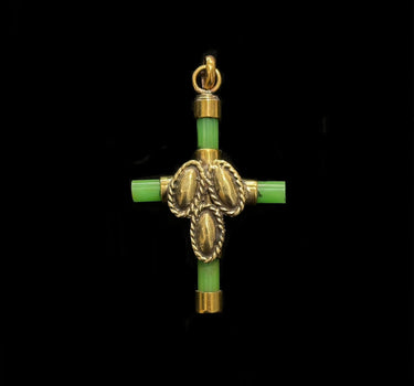 Croix en Résine verte n°1