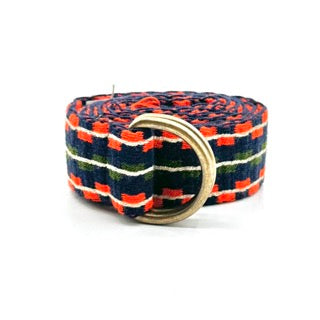 Ceinture marine et orange