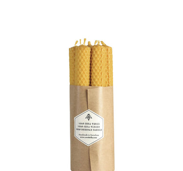 Lot de 7 bougies cire d'abeille