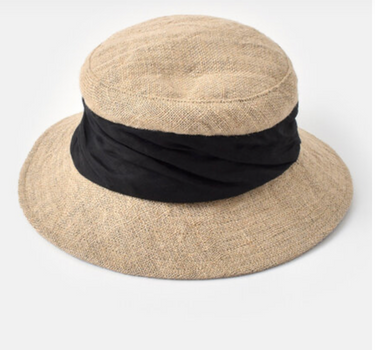 Chapeau MJT jute & ruban navy