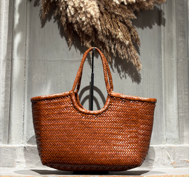 Grand sac Nantucket en cuir Naturel