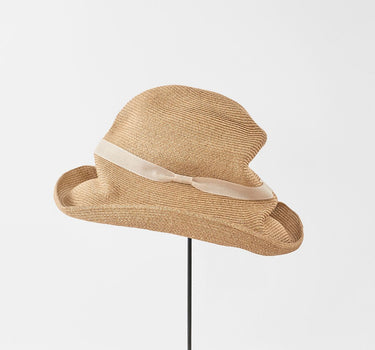 Chapeau 101 naturel & ruban Ivoire