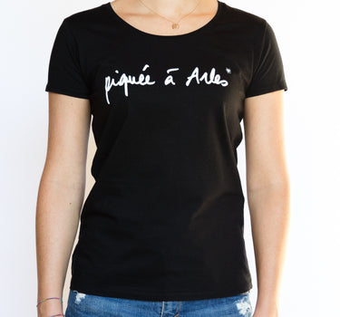 Tee-shirt Noir Piquée à Arles