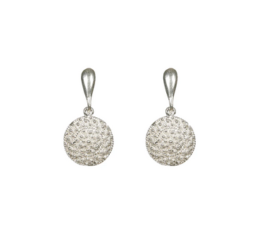 Boucles d'oreille Mounette - Argent blanchi