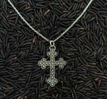 Croix Ninna & Chaine Mamichoute - Argent Bruni