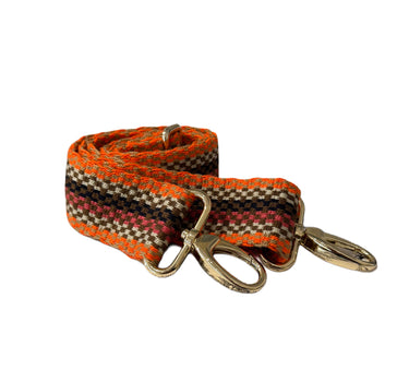 Laisse épaisse marron / orange