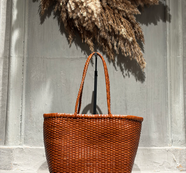 Sac B Weave Basket small tan