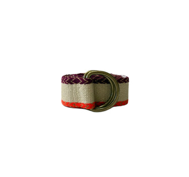 Ceinture -  bordure fluo/aubergine