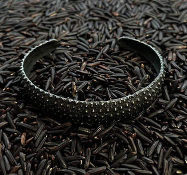 Bracelet Oursin - Argent oxydé