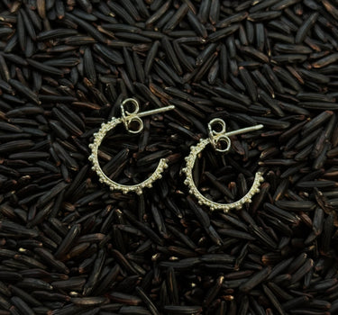 Boucles d'oreille Mimi - Argent blanchi