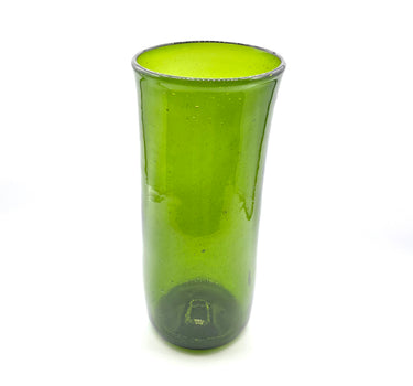 Vase cylindrique vert olive