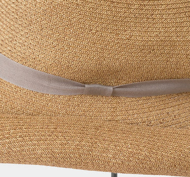 Chapeau 101 naturel & ruban  gris