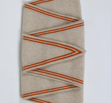 Echarpe or - Cream