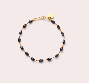 Bracelet mini bird perles grises