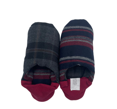 Chausson marine / bordeaux